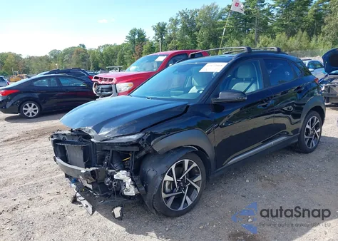 2022 Hyundai Kona Limited z USA, uszkodzony, nr VIN KM8K5CA3XNU849231